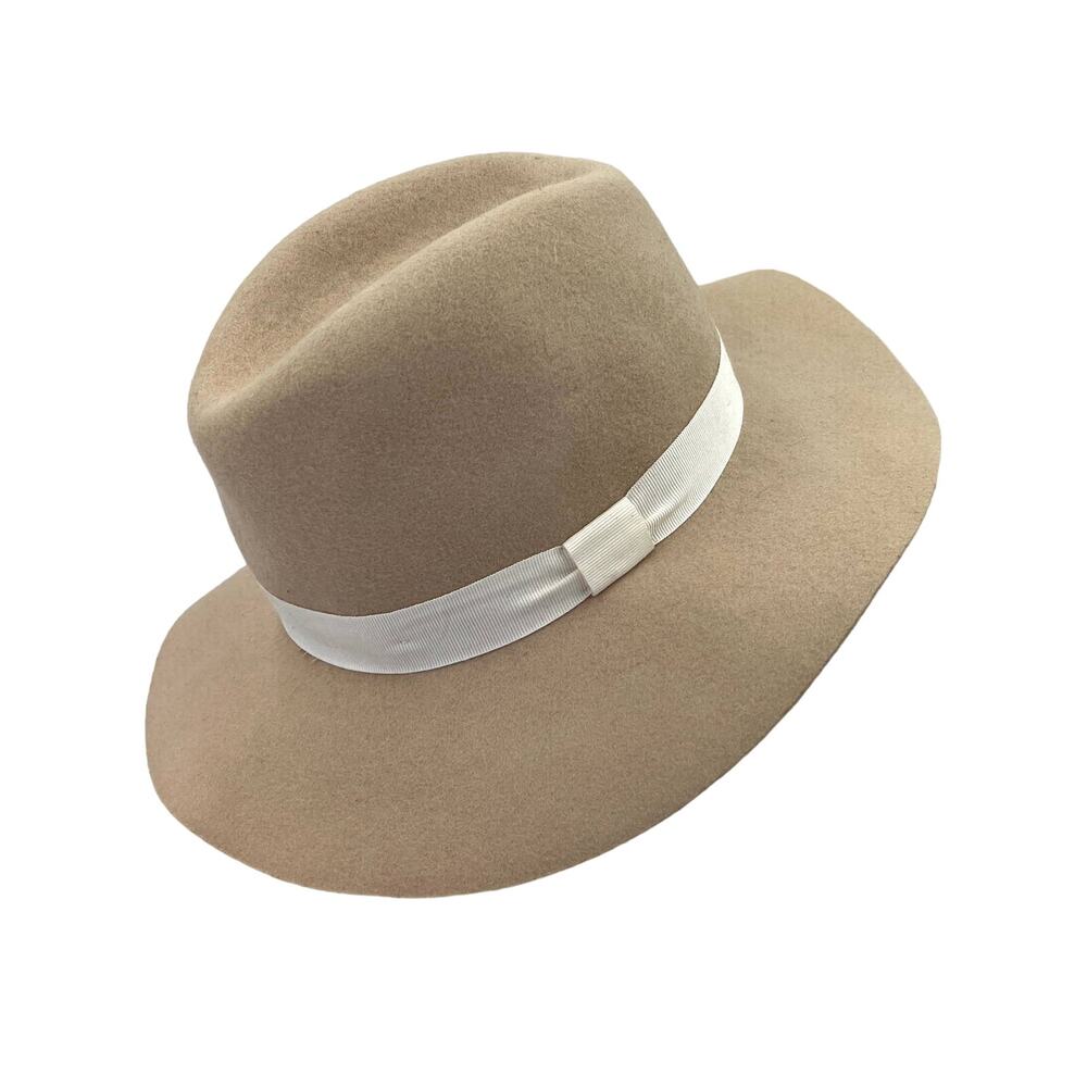 Club Monaco Millennie Wool Hat Ivory Biege